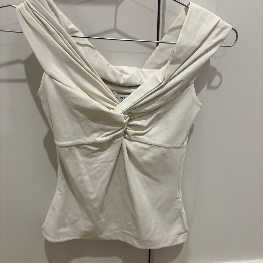 Aritzia Twist Front White Women's Top
